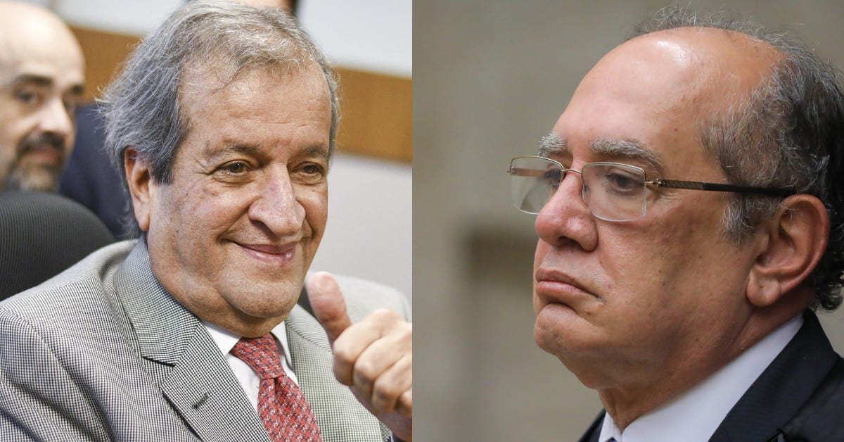Valdemar Costa e Gilmar Mendes - Foto Reprodução do Twitter
