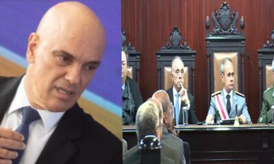 Alexandre de Moraes e Superior Tribunal Militar - Foto Reprodução do Twitter
