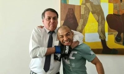 Bolsonaro e ex-campeão UFC - Foto Reprodução do Twitter