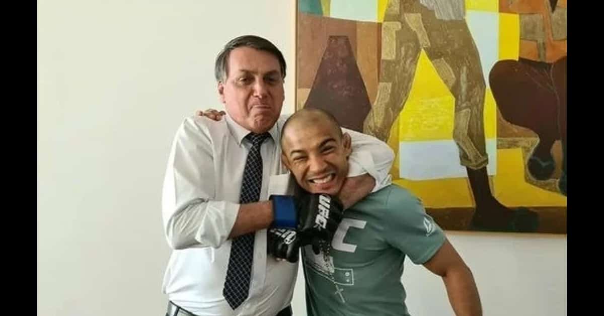 Bolsonaro e ex-campeão UFC - Foto Reprodução do Twitter