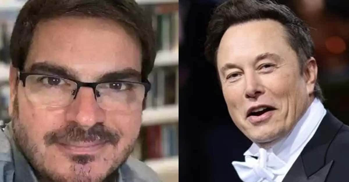 Constantino e Elon Musk - Foto Reprodução do Twitter