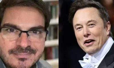 Constantino e Elon Musk - Foto Reprodução do Twitter