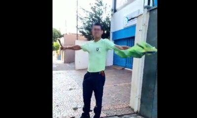 Esquerdista agride conservadora - Foto Reprodução do Twitter