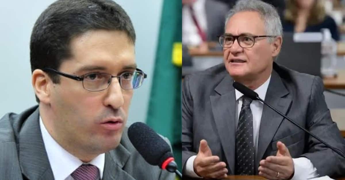 Fabrício Rebelo e Renan Calheiros - Foto Reprodução do Twitter