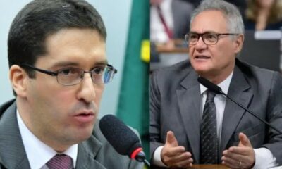 Fabrício Rebelo e Renan Calheiros - Foto Reprodução do Twitter
