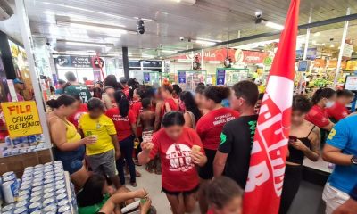 Faz o L invasão a super mercado - Foto Reprodução do Twitter