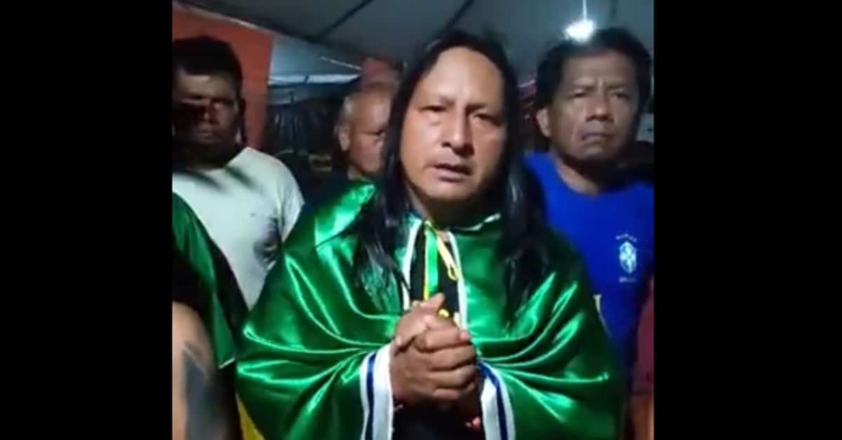 Indígena manda recado para Bolsonaro - Foto Reprodução do Twitter