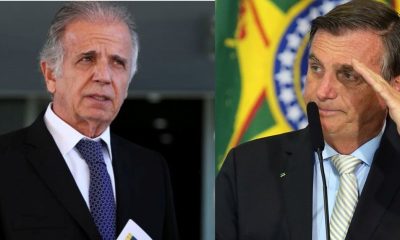 Ministro de Lula José Múcio Monteiro e Bolsonaro - Foto Reprodução do Twitter