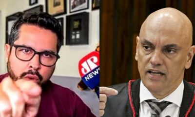 Paulo Figueiredo e Alexandre de Moraes - Foto Reprodução do Twitter
