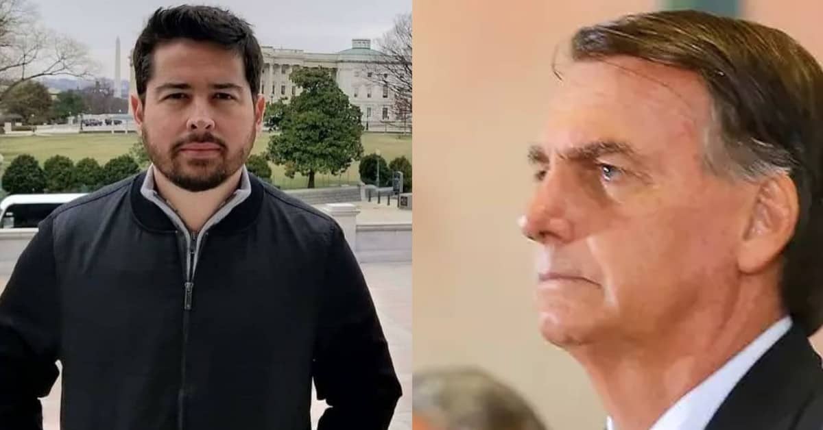 Paulo Figueiredo e Bolsonaro - Foto Reprodução do Twitter