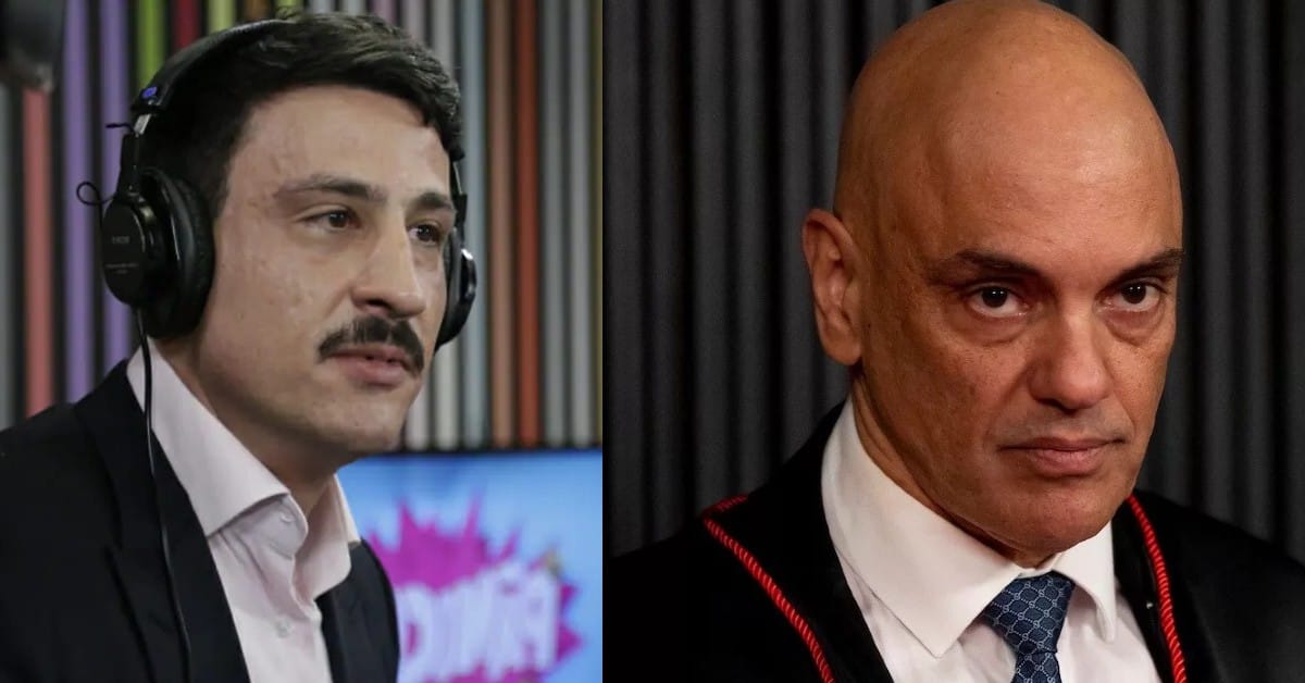 Pavinatto e Alexandre de Moraes - Foto Reprodução do Twitter