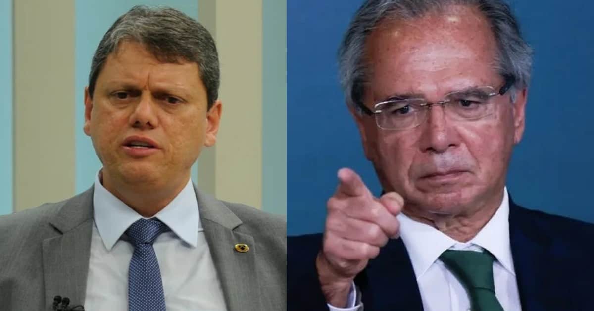 Tarcísio e Paulo Guedes - Foto Reprodução do Twitter