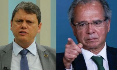 Tarcísio e Paulo Guedes - Foto Reprodução do Twitter
