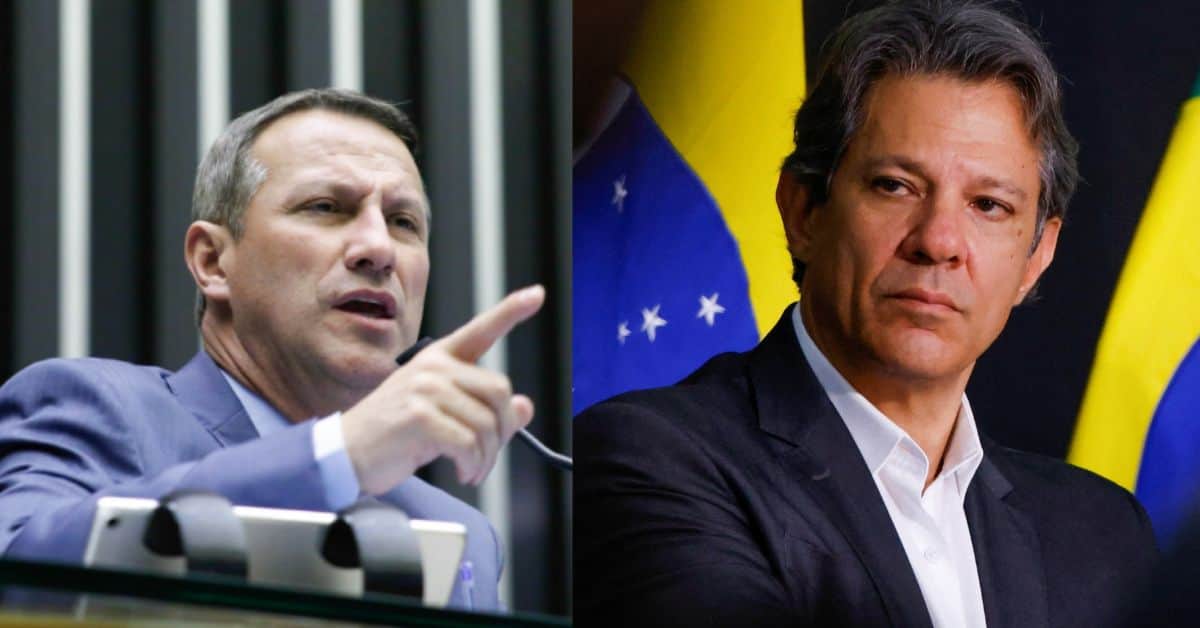 Deputado Sanderson e Fernando Haddad - Foto Reprodução do Twitter