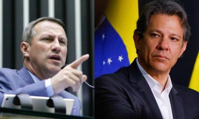 Deputado Sanderson e Fernando Haddad - Foto Reprodução do Twitter