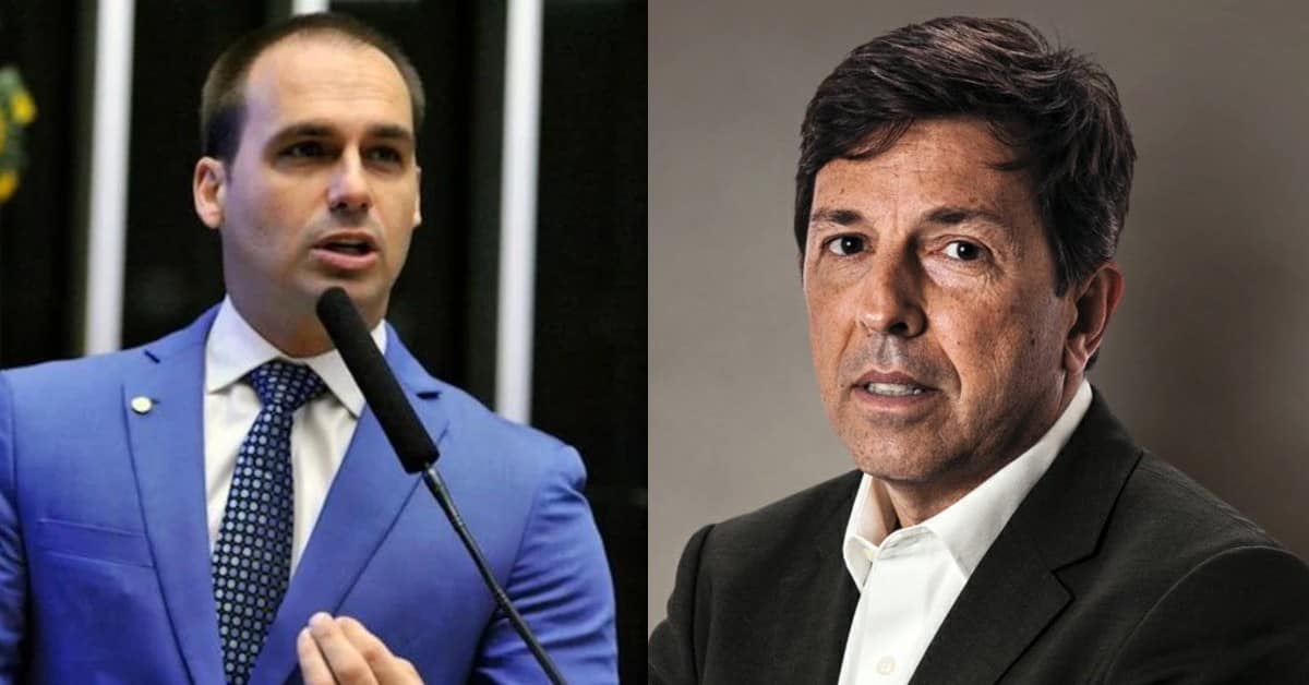 Eduardo Bolsonaro e João Amoedo - Foto Reprodução do Twitter