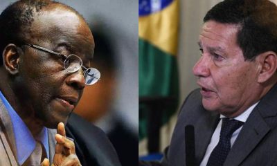 Joaquim Barbosa x Hamilton Mourão - Foto Reprodução do Twitter