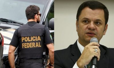 Polícia federal e Anderson Torres - Foto Reprodução do Twitter