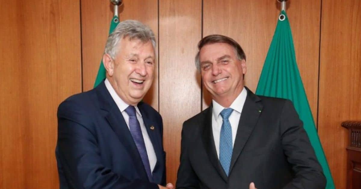Senador Heinze e Bolsonaro - Foto Reprodução do Twitter