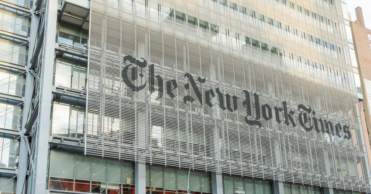 The New York Times - Foto Reprodução do Twitter