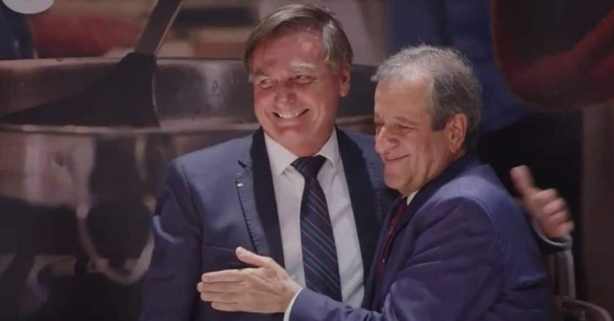 Valdemar Costa Neto e Bolsonaro - Foto Reprodução do Twitter