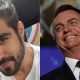 Caio Castro e Jair Bolsonaro - Foto Reprodução do Twitter