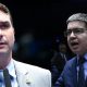 Flávio Bolsonaro e Randolfe Rodrigues - Foto Reprodução do Twitter