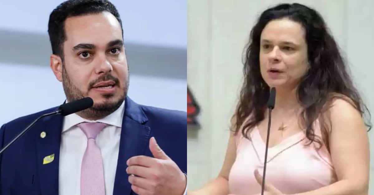 Paulo Eduardo Martins e Janaína Paschoal - Foto Reprodução do Twitter