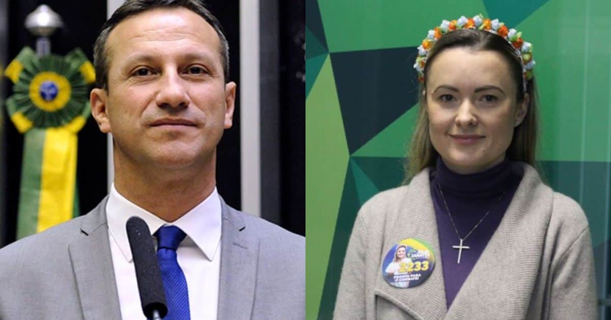 Sanderson e Júlia Zanatta - Foto Reprodução do Twitter