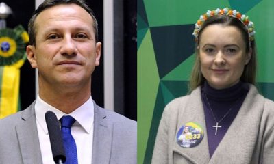 Sanderson e Júlia Zanatta - Foto Reprodução do Twitter