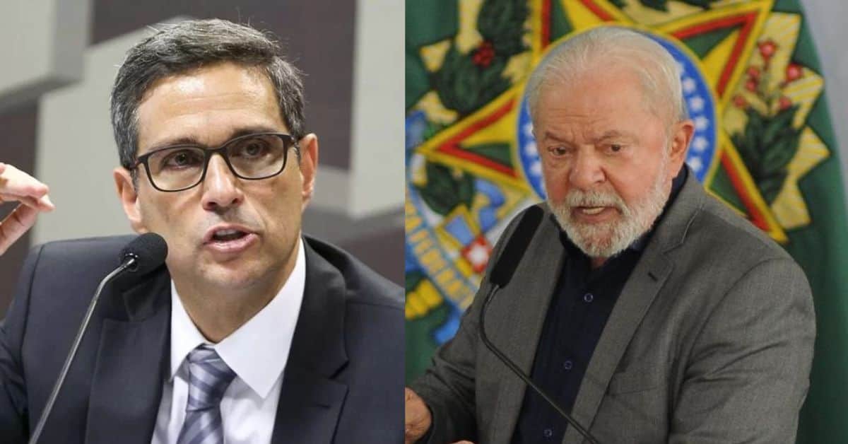 presidente do BC Roberto Campos Neto e Lula - Foto Reprodução do Twitter