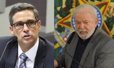 presidente do BC Roberto Campos Neto e Lula - Foto Reprodução do Twitter