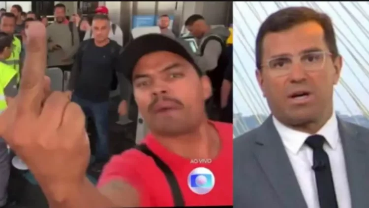 apresentador se revolta com ofensa à Globo em transmissão ao vivo