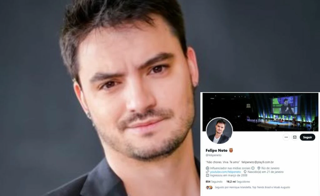 Felipe Neto perde selo de verificação do Twitter: saiba o motivo