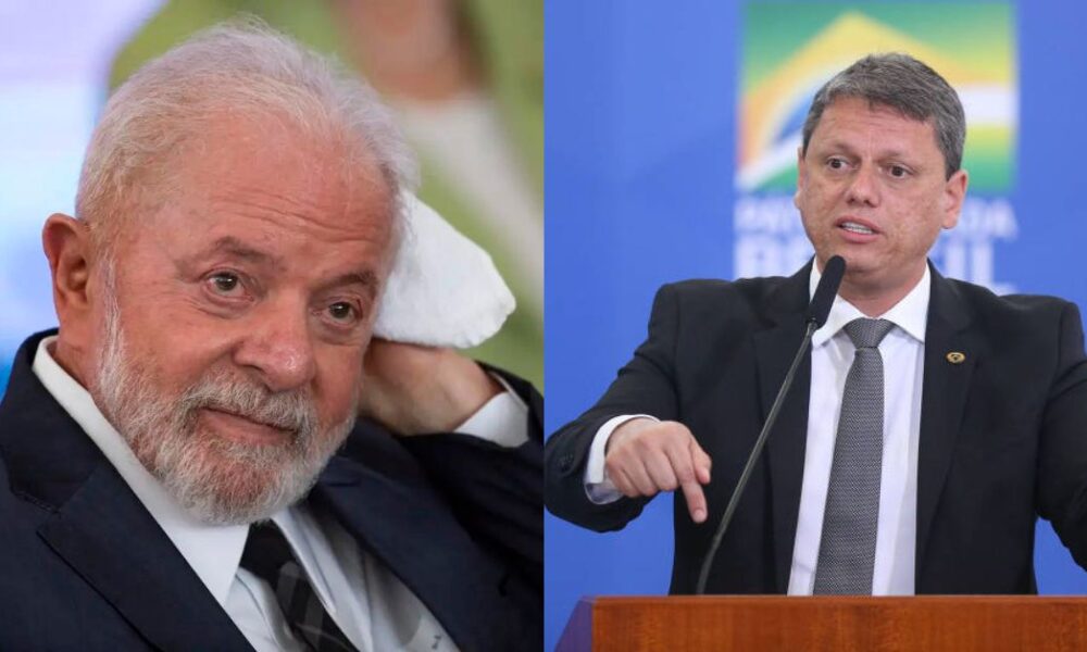 Tarcísio critica Lula por ausência em assinatura de obra