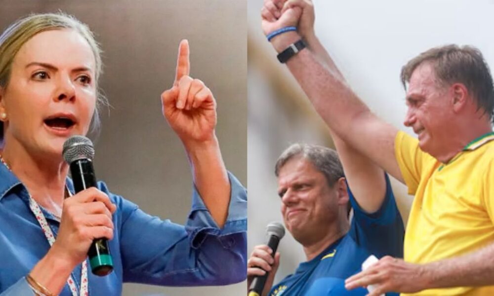 Gleisi critica Tarcísio e dispara contra Bolsonaro – veja o que ela disse!