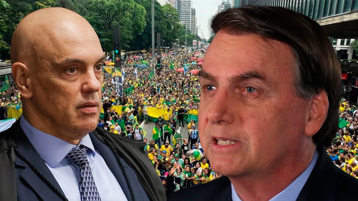 Às vésperas de uma manifestação histórica, Moraes pede aval da PGR para prender Bolsonaro