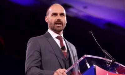 Eduardo Bolsonaro reage à carta dos EUA e dispara contra Moraes