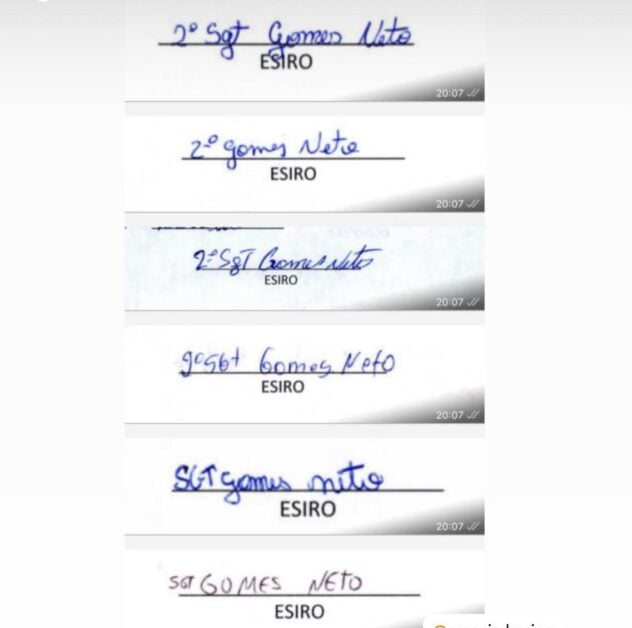 Assinaturas falsificadas